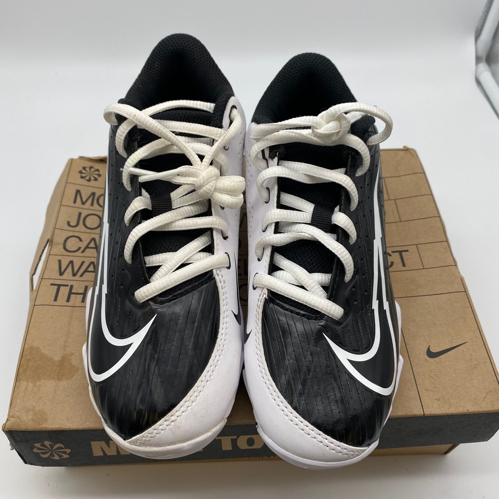 Nike Vapor Ultrafly 4 Keystone Kids 3.5Y Black White Baseball Cleats DA0702-001 - Picture 7 of 9